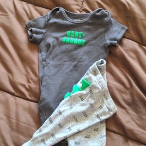 Carter's Baby-Saurus pants and onesie suit for baby 6 months